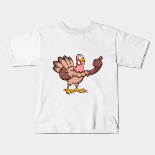 Cartoon Turkey Kids T-Shirt